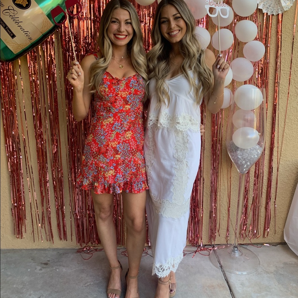 White tank and skirt set